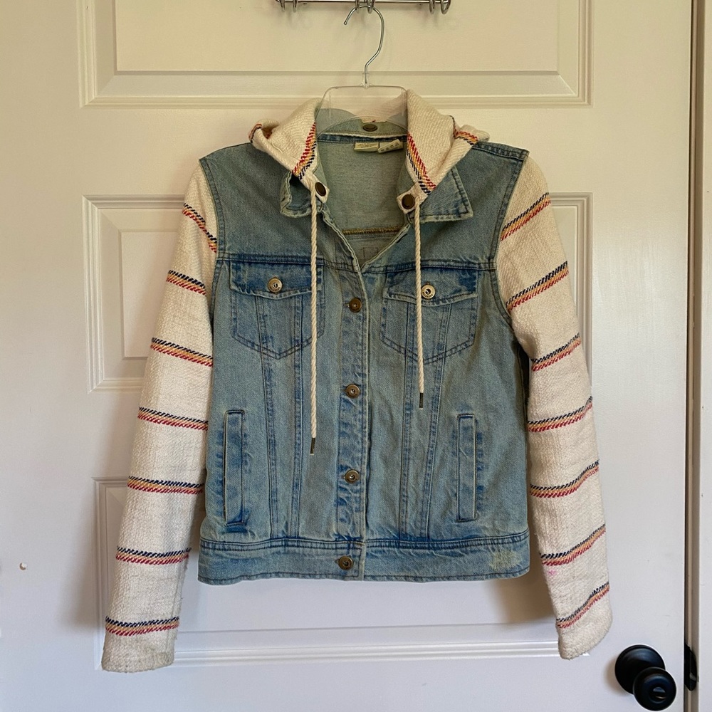Denim jacket w/ hood